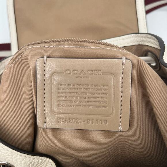 Coach Cream and Brown Backpack - Picture 3 of 14